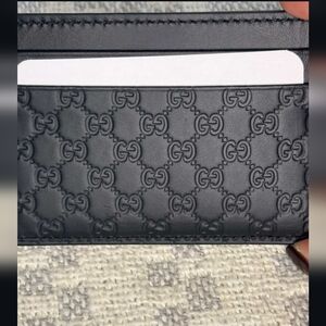 Gucci Black Leather Card Holder